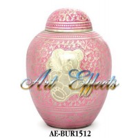 Pink Teddy Bear Infant Urn